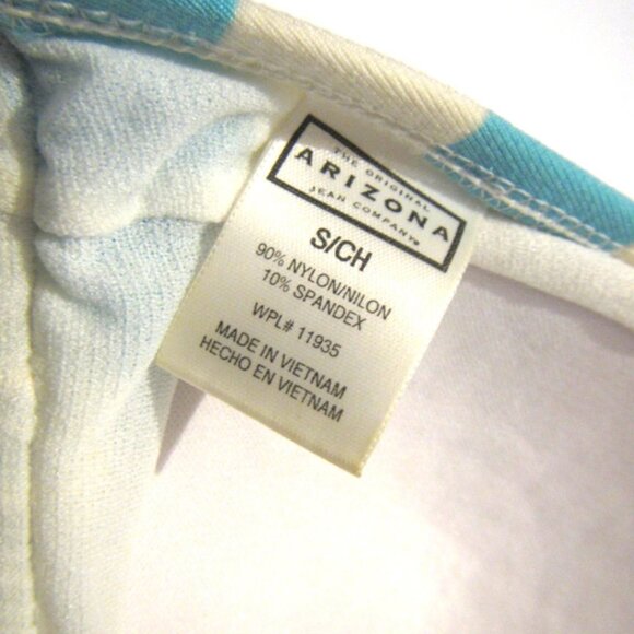Arizona Jean Company Blue & White Swim Bikini Halter Top S - Picture 6 of 7